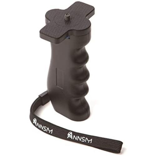 Annsm Camera Handheld Grip Handle Stabilizer with 1/4” Screw for DSLR SLR Cameras Canon Panasonic Sony Nikon Pentax and iPhone Samsung Smart Phone Gopro Hero etc