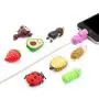 Cute Animal Bite Cable Protector for iPhone iPad Charger, SUNGUY 9pcs Fruit USB Cable Protector, Cable Chomper, Charging Cord Protector, USB Charger Saver Cute Animal Bite Cable Protector for iPhone iPad Charger, SUNGUY 9pcs Fruit USB Cable Protector, Cable Chomper, Charging Cord Protector, USB Charger Saver