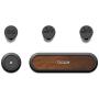 Philonext hui-98 TedGem Magnetic Cable Organizer, Desktop Cord Management, Multipurpose Magnetic Cable Clips with 3 Cable Buckles and 2 Bases for Cell Phone Cable, Light Grey