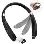 Bluetooth Headphones, Bluetooth Headset Foldable Neckband Wireless Headset with Retractable Earbuds, Bluetooth V4.1, 16 Hours Playtime, Sports Sweatproof Noise Cancelling Earphones with Mic (Black) Bluetooth Headphones, Bluetooth Headset Foldable Neckband Wireless Headset with Retractable Earbuds, Bluetooth V4.1, 16 Hours Playtime, Sports Sweatproof Noise Cancelling Earphones with Mic (Black)