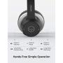 Mpow Bluetooth Headset V5.0 with Dual Microphone, Wireless PC Headphones,CVC8.0 Noise Canceling, On Ear for Computer,Cell Phone, Call Center, Office, Skype, 22 H Talk Time,Soft Earpad (Wired Optional)