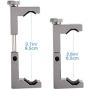 Ulanzi ST-02S Aluminum Phone Tripod Mount w Cold Shoe Mount, Support Vertical and Horizontal, Universal Adjustable Clamp for iPhone XS Xs Max X 8 Plus Samsung Huawei Android Smartphones-Titanium Color