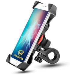 visnfa New Bike Phone Mount Anti Shake and Stable 360° Rotation Bike Accessories for Any Smartphone GPS Other Devices Between 3.5 and 6.5 inches