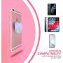 Senoj Forever: Heart Shape Phone Socket Mount Expanding Phone Holder Grip and Universal Collapsible Stand for Smartphones and Tablets - Glossy (Opal)