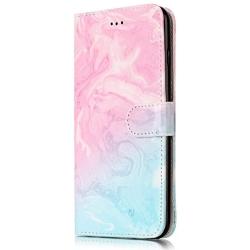 iPhone 6S Wallet Case,iPhone 6S Case,6S Case,iPhone 6 Case,JanCalm Pattern Premium PU Leather [Card/Cash Slots] Stand Flip Cover for iPhone 6/6S (4.7 inch) + Crystal Pen (Pink/Sky Blue)