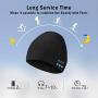 Bluetooth Beanie Hat V5.0 Stocking Stuffers for Men Gifts Wireless Music Hat Knit Cap Built-in Stereo Speaker Unique Christmas Tech Gag Gifts for Boyfriend/Him/Men/Teenage Boys Black