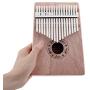 17 Keys Wooden Kalimba Thumb Piano, Portable Finger Piano with Cloth Bag for Kids piano Adult Beginner