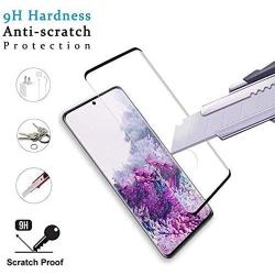 Galaxy S20 Screen Protector, HD Tempered Glass Screen Protector for Samsung Galaxy S20 5G [Fingerprint Unlock][3D Full Coverage [9H Hardness][Bubble-Free][Easy Install]