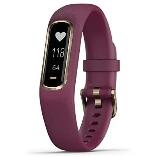 Garmin Vívosmart 4, Activity and Fitness Tracker w/Pulse Ox and Heart Rate Monitor, Gold W/Berry Band (010-01995-11), 0.75 inches Garmin Vívosmart 4, Activity and Fitness Tracker w/Pulse Ox and Heart Rate Monitor, Gold W/Berry Band (010-01995-11), 0.75 inches