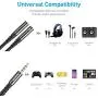 KINGTOP Headset Splitter Adapter 3.5mm Combo Audio Cable for PS4,Xbox One S,Tablet,Mobile Phone,PC Gaming Headsets and New Version Laptop(Upgraded Version) (Black) KINGTOP Headset Splitter Adapter 3.5mm Combo Audio Cable for PS4,Xbox One S,Tablet,Mobile Phone,PC Gaming Headsets and New Version Laptop(Upgraded Version) (Black)