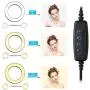 6 Inch LED Selfie Ring Light for Makeup Live Stream and YouTube Video Dimmable LED Camera Light with Tripod Stand & Cell Phone Holder for iPhone Android Phone,3 Light Modes & 11 Brightness 6 Inch LED Selfie Ring Light for Makeup Live Stream and YouTube Video Dimmable LED Camera Light with Tripod Stand & Cell Phone Holder for iPhone Android Phone,3 Light Modes & 11 Brightness
