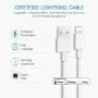 iPhone Wall Charger, [Apple MFi Certified] Lightning to USB Cable 2 Pack 3FT Fast Charging Data Sync Transfer Cord with 2 Pack USB Charger Travel Plug Compatible with iPhone 11/11 Pro/XS/XR/X 8 7/iPad