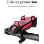 Snaka Bicycle Front and Back Headlight, Rechargeable Bike Front Light 400 Lumen 3 Modes LED Headlight 4 in 1 with Horn Phone Holder 4000mAh Recharger Power Bank Bicycle Set for 4.0 to 6.3 inches