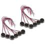 DZS Elec 12pcs Mini Vibration Motor with 95mm Length Lead Wire DC 3V 85mA 12000rpm Flat Button-type Motor For Mobile Phone Tablet Bluetooth Mini Fan Electronics Appliances 10x2.7mm