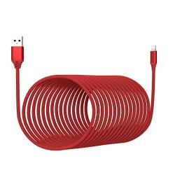 6M/20FT Long Phone Charger Cord, Lightning Cable Extra Long Nylon Braided USB Charging & Syncing Cable 2.4A Fast Charger Powerline Cable Compatible with iPhone Xs/XR/XS Max/X/7/7Plus/8/8Plus/6S/6SPlus