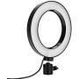 Leyeet 6 Inch Ring Shape Photography Lighting 3 Colors Adjustable Fill Light USB Interface