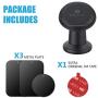 Magnetic Mount, WizGear Universal Stick On Metal Dashboard Magnetic Car Mount Holder, for Cell Phones and Mini Tablets with Fast Swift-snap Technology (Black)