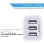 USB Charger Cube, Wall Charger Plug, Ailkin 3.1A 3-Muti Port USB Adapter Power Plug Charging Station Box Base Replacement for iPhone 11 Pro Max/X/8/7, iPad, Samsung Phones and More USB Charging Block
