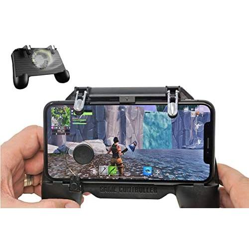 Agoz Mobile Game Controller Shoot Aim Shooter Trigger Gamepad Grip Remote with Cooling Fan for iPhone 11 XS Max XR X 8 7, Samsung Galaxy S10 Plus S10e Note 10 8 9 S9 S8, Google Pixel 3A XL, OnePlus 6T