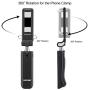Jteman Selfie Stick Bluetooth,Anti-Shake Extendable Monopod Built-in Bluetooth Remote Shutter Compatible with iPhone Xs/XS max/XR/X/8/8P/7/7P/6s/6/5,Galaxy S9/8/7/6/Note,and More(Black) (Black)