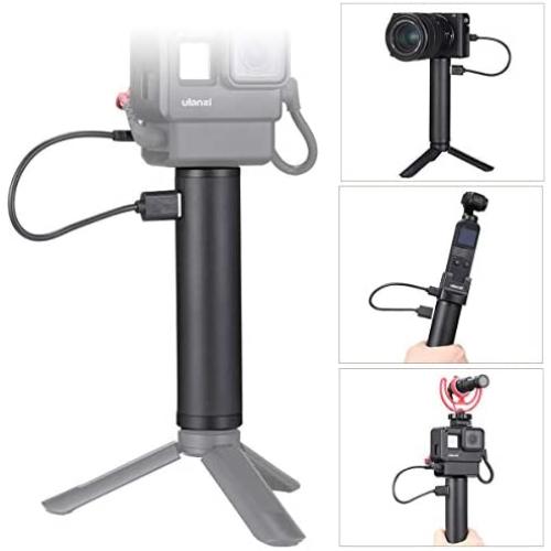 ULANZI BG-2 6800mAh Power Bank Hand Grip for Sony RX100 VII Canon G7X Mark III Compact Digital Cameras, GoPro 8 7 6 5 Action Cameras, DJI OSMO Pocket, and iPhone 11 Samsung Google OnePlus Smartphones