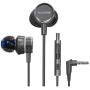 Plextone Metal Gaming Earbuds with Mic,HD Enhanced Bass for PC,Nintendo Switch, Xbox One, PS4, PC, Laptop (3.5mm Jack and Audio Splitter Cord Included) -Black