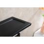 XVL Toilet Paper Holder with Mobile Phone Storage Shelf Bathroom Tissue Holder, Matte Black, SUS304 Stainless Steel G318C-G