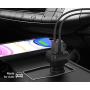 Maxboost Car Charger with SmartUSB Port 4.8A/24W [Black] Charger Adapter for for iPhone 11 Pro Max/XS Max/XR/XS/X/8/7/Plus,Galaxy S20 Ultra/S10/S10+/S10e/Note,LG,iPad Pro/Air 2/Mini,Huawei, Moto,Pixel