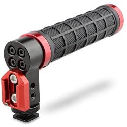 CAMVATE Top Handle Grip Mounts to Cameras Hot Shoe for Cinema Camera(Rubber Grip,Red)