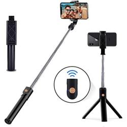 HEHUI Selfie Stick Tripod Stand Holder Extendable with Bluetooth Remote Compatible with Samsung Galaxy S7/7 Plus /S8/8 plus/S9/9 Plus iOS and Android Cellphone/Phone X/Phone 8/8 Plus