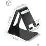 LORERAN Cell Phone Stand, Phone Dock, Phone Holder, Cradle for Smartphone and Tablet, Aluminum Stand Compatible with Samsung iPhone 11 Pro Xs Xs Max Xr X 8 7 6 6s Plus 5 5s 5c - (Black) LORERAN Cell Phone Stand, Phone Dock, Phone Holder, Cradle for Smartphone and Tablet, Aluminum Stand Compatible with Samsung iPhone 11 Pro Xs Xs Max Xr X 8 7 6 6s Plus 5 5s 5c - (Black)