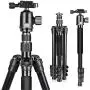 UBeesize 61.4-inch Camera Tripod, 12kg/26.4lb Load Aluminum Travel Tripod Stand, Compact and Lightweight Video Tripod for DSLR Cameras, Projectors, Camcorders, Canon and Nikon, Black UBeesize 61.4-inch Camera Tripod, 12kg/26.4lb Load Aluminum Travel Tripod Stand, Compact and Lightweight Video Tripod for DSLR Cameras, Projectors, Camcorders, Canon and Nikon, Black