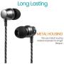 Sephia SP9090 Earphones, Noise Isolating Earbuds, Bass Driven Sound, Portable in-Ear Headphones Compatible with iPhone, iPad, MP3 Players, Samsung Smartphones and Tablets