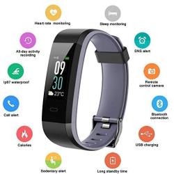 I-SWIM Fitness Tracker with Heart Rate Monitor, Fitness Watch Activity Tracker Smart Watch with Sleep Monitor 14 Sports Mode,Pedometer Watch for Kids Men Women (Color Screen,IP68 Waterproof)