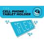 iFLEX Cell Phone Stand and Tablet Stand for Air Travel, Work and Home – This Flexible Phone Holder is The Perfect iPhone Stand and Holds Any Mobile Device – Non-Slip Grip, Strong and Durable