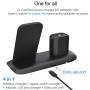 Wireless Charger, 4 in 1 Wireless Charging Station for ipad Apple Watch and iPhone Airpods Pro, Wireless Charging Stand for iPhone 11/11 Pro Max/X/XR/Xs/8 Plus Apple Watch Charger 5 4 3 2 1 Airpods 2