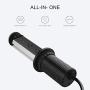 Retractable Pull Pop Up Power Outlet with 2 USB Ports,2.5inch Round Hole Grommet Power Strip 3 AC Outlet,6ft Power Cord,Worktop Desk Pull Pop-Up Socket for Kitchen Counter