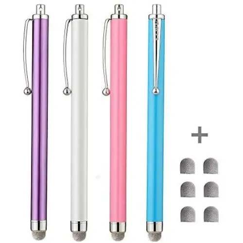 CCIVV Stylus, 4 Pcs Hybrid Mesh Fiber Tip Stylus Pens for Touch Screen Devices (5.3 inches-4pcs) CCIVV Stylus, 4 Pcs Hybrid Mesh Fiber Tip Stylus Pens for Touch Screen Devices (5.3 inches-4pcs)