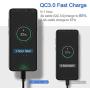 USB C Charger Cable Cord for Samsung S20 Plus Ultra A51 A71 A01 A21 A21S A41 A31 A11 5G A20S A30S M30 M21 M31 Galaxy Tab A 10.1 8.0 2019/10.5 2018/Tab S6 S3 S4 S5e,3A Fast Charging Power Wire 6FT+6FT