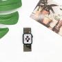 Elastic Band Compatible for Apple Watch, Scrunchie Stretch Wristbands Replacement Bracelet Loop Sport Strap for iWatch Series 1 2 3 4 5, Women Girls, Camo Green, 38/40mm