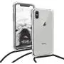 kwmobile Crossbody Case Compatible with Apple iPhone X - Clear Transparent TPU Cell Phone Cover with Neck Cord Lanyard Strap - Transparent/Black kwmobile Crossbody Case Compatible with Apple iPhone X - Clear Transparent TPU Cell Phone Cover with Neck Cord Lanyard Strap - Transparent/Black