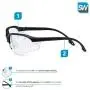 SolidWork 3x professional shooting glasses - shooting eye protection fog-free, scratch-resistant and UV protective coated lenses - ballistic glasses with clear lenses SolidWork 3x professional shooting glasses - shooting eye protection fog-free, scratch-resistant and UV protective coated lenses - ballistic glasses with clear lenses
