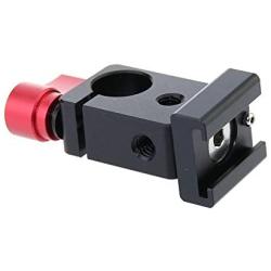 CAMVATE 15mm Single Rod Clamp Articulating Cold Shoe Adapter for DSLR Rig Monitor Video Light