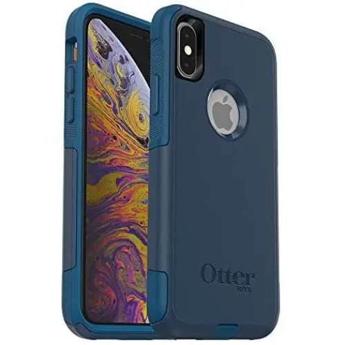OtterBox COMMUTER SERIES Case for iPhone Xs & iPhone X - Retail Packaging - BESPOKE WAY (BLAZER BLUE/STORMY SEAS BLUE) OtterBox COMMUTER SERIES Case for iPhone Xs & iPhone X - Retail Packaging - BESPOKE WAY (BLAZER BLUE/STORMY SEAS BLUE)