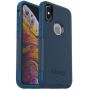 OtterBox COMMUTER SERIES Case for iPhone Xs & iPhone X - Retail Packaging - BESPOKE WAY (BLAZER BLUE/STORMY SEAS BLUE)