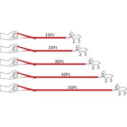 Siumouhoi Dog/Puppy Obedience Recall Training Agility Lead-15 ft 20 ft 30 ft 40 ft 50 ft Long Leash -for Training Leash, Play, Safety, Camping,or Backyard