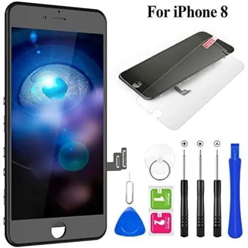 BuTure for iPhone 8 Screen Replacement 4.7" LCD Display & Touch Screen Digitizer Frame Assembly with Magnetic Repair Tools and Screen Protector (Black) BuTure for iPhone 8 Screen Replacement 4.7" LCD Display & Touch Screen Digitizer Frame Assembly with Magnetic Repair Tools and Screen Protector (Black)