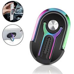 YODSAN 3 in 1 Function,Air Vent Car Phone Mount+Phone Kickstand+Phone Ring, Universal Cell Phone Holder Stand, Car Mount for iPhone,Car Bracket 360 Degree Rotation (Multicolor)