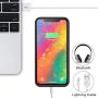 Kil Battery Case for iPhone XR,6800mAh Portable Protective Charging Case for iPhone XR Extended Backup Rechargeable Battery Pack External Charger Case(6.1inch)-Black