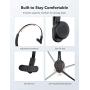 TaoTronics Trucker Bluetooth Headset with Microphone, Wireless Cell Phone Headset Noise Cancelling Mic, On Ear Bluetooth Headphones Bluetooth 5.0 34H for Home Office Online Class PC Call Center Skype